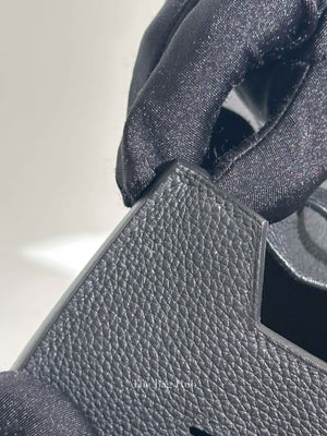 Hermes Noir Togo Birkin 25 Bag PHW