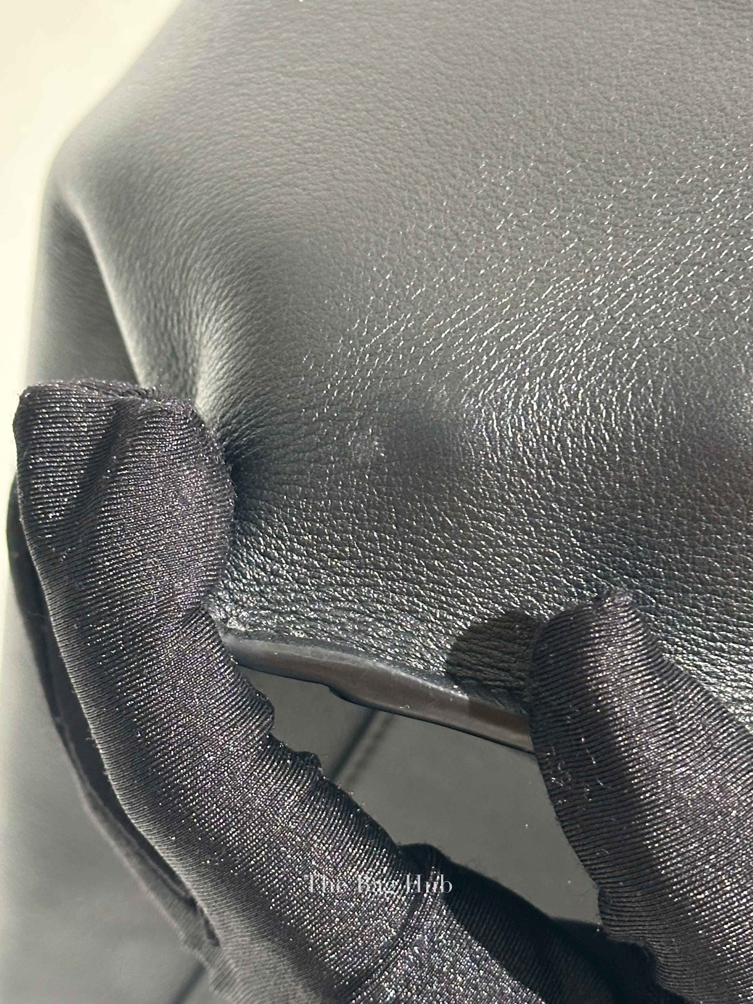 Loewe Black Supple Smooth Calfskin and Jacquard Medium Cubi Crossbody Bag
