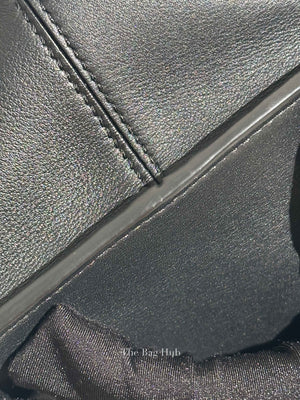 Loewe Black Supple Smooth Calfskin and Jacquard Medium Cubi Crossbody Bag