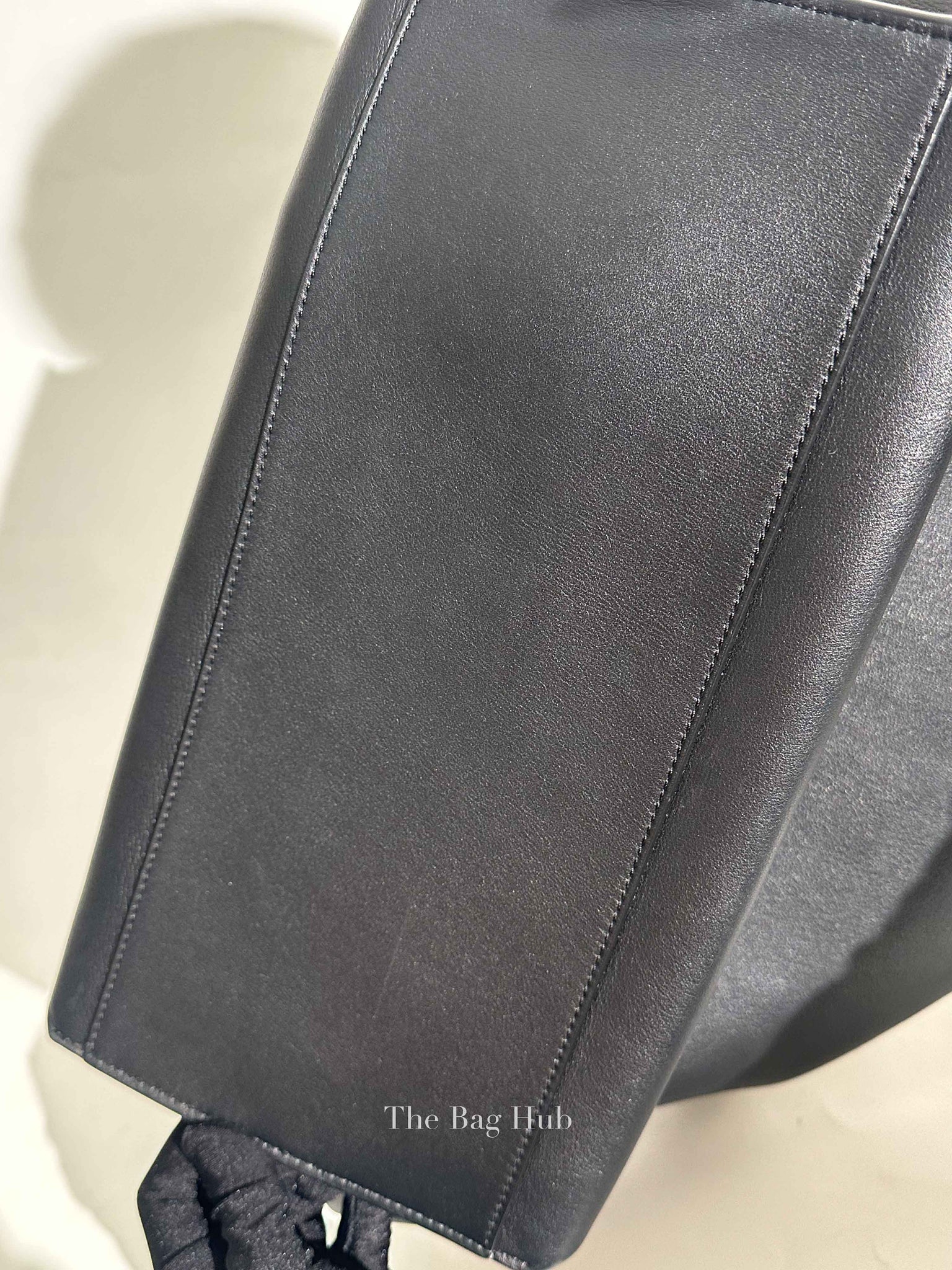 Loewe Black Supple Smooth Calfskin and Jacquard Medium Cubi Crossbody Bag