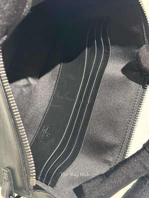 Valentino Black Leather Vlogo Signature Calfskin Pouch Bag