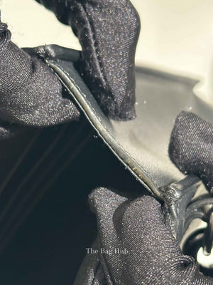 Valentino Black Leather Vlogo Signature Calfskin Pouch Bag