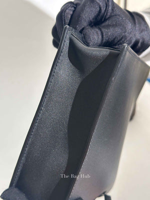 Valentino Black Leather Vlogo Signature Calfskin Pouch Bag