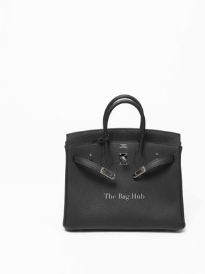 Hermes Noir Togo Birkin 25 Bag PHW
