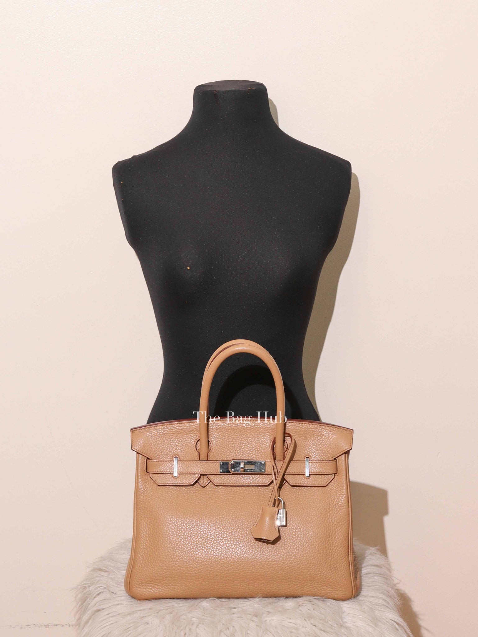 Hermes Biscuit Leather Birkin 30 Bag PHW