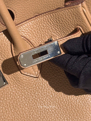 Hermes Biscuit Leather Birkin 30 Bag PHW