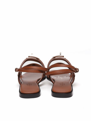 Hermes Gold June Sandal Size 38.5