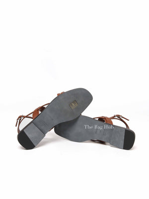 Hermes Gold June Sandal Size 38.5