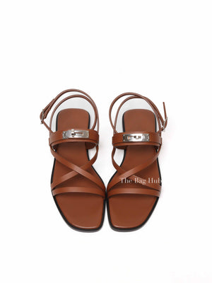 Hermes Gold June Sandal Size 38.5