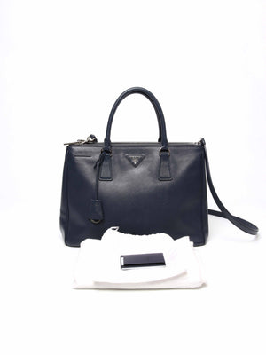 Prada Baltico Saffiano Lux Large Double Zip Tote Bag