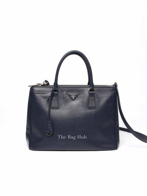 Prada Baltico Saffiano Lux Large Double Zip Tote Bag