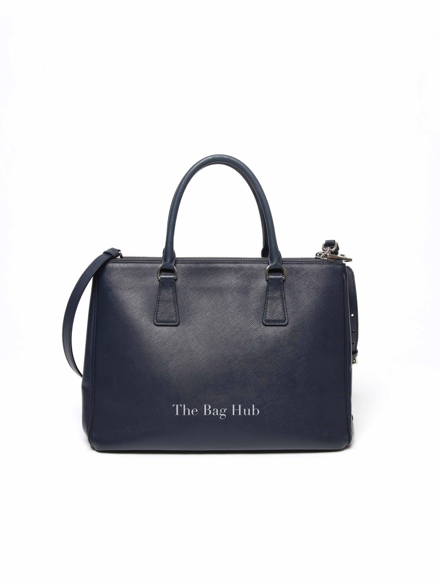 Prada Baltico Saffiano Lux Large Double Zip Tote Bag