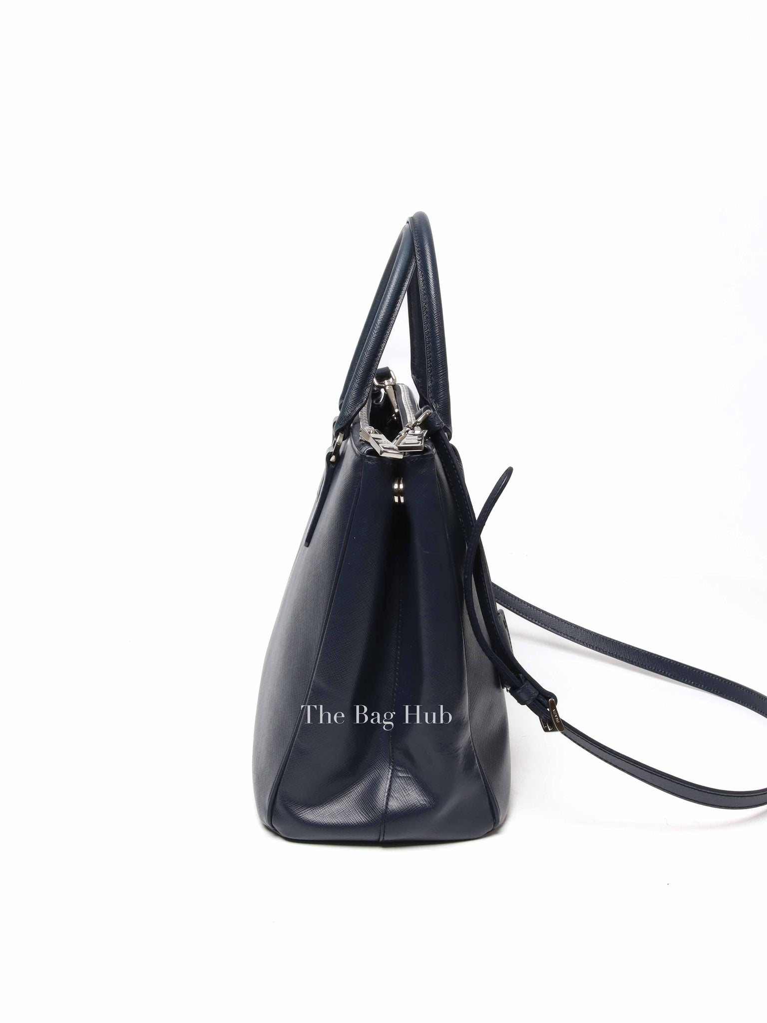 Prada Baltico Saffiano Lux Large Double Zip Tote Bag
