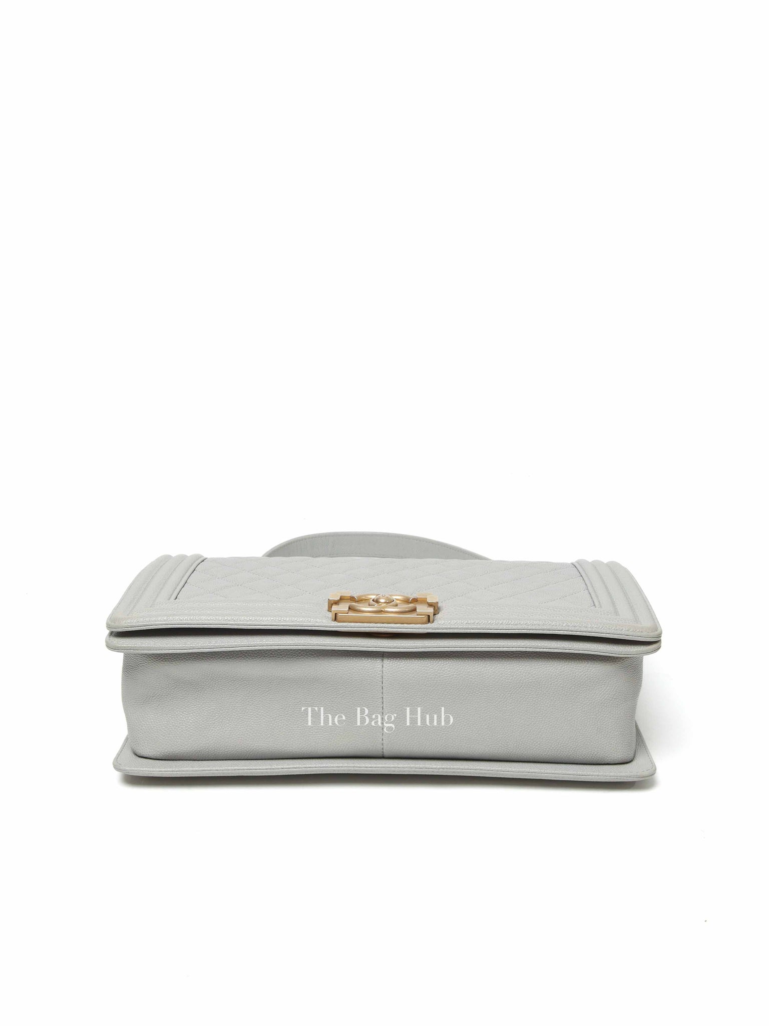 Chanel Grey Caviar New Medium Le Boy Bag GHW