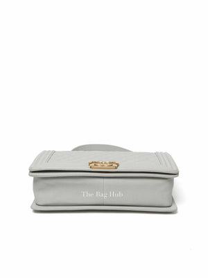 Chanel Grey Caviar New Medium Le Boy Bag GHW
