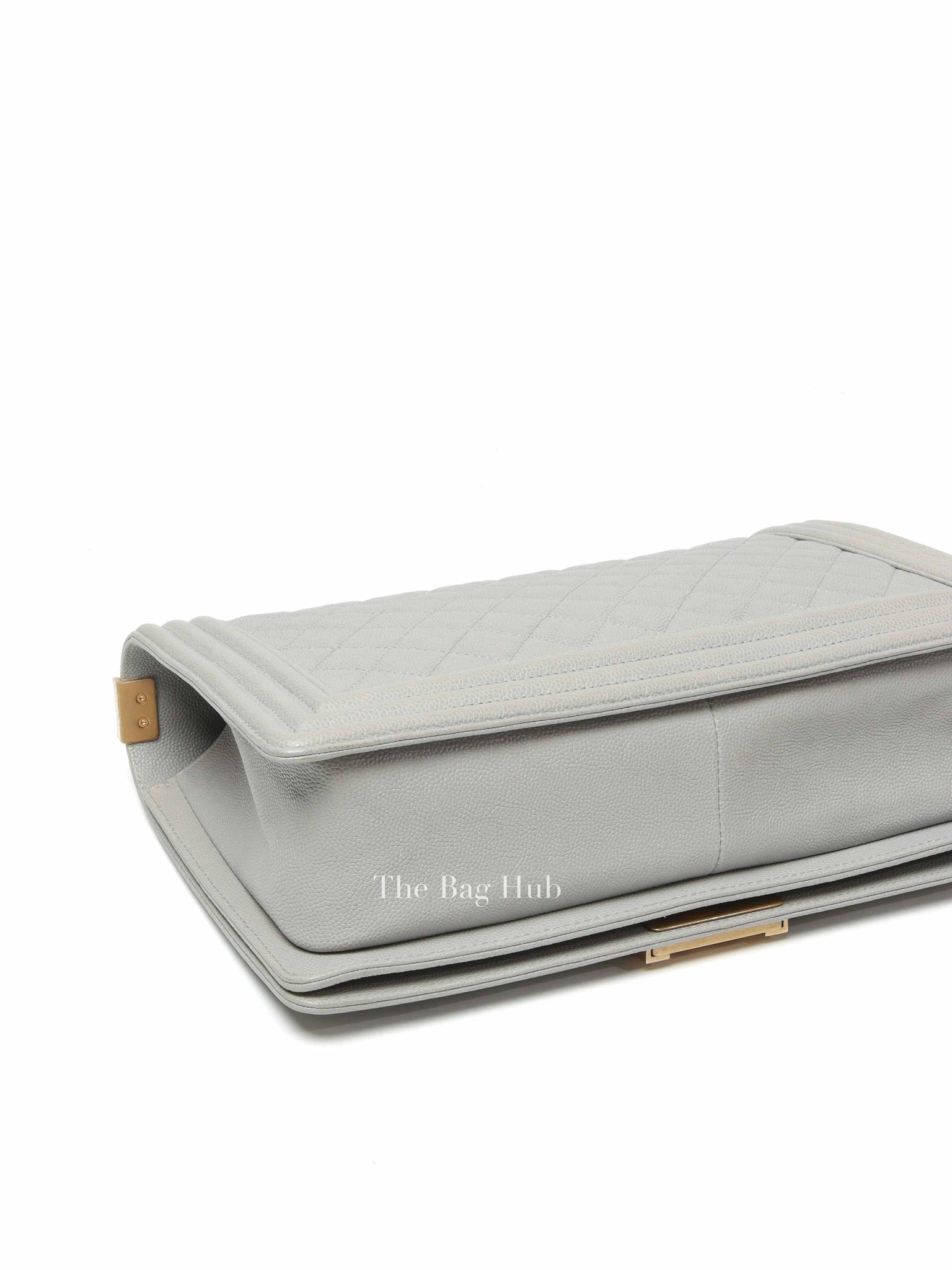 Chanel Grey Caviar New Medium Le Boy Bag GHW