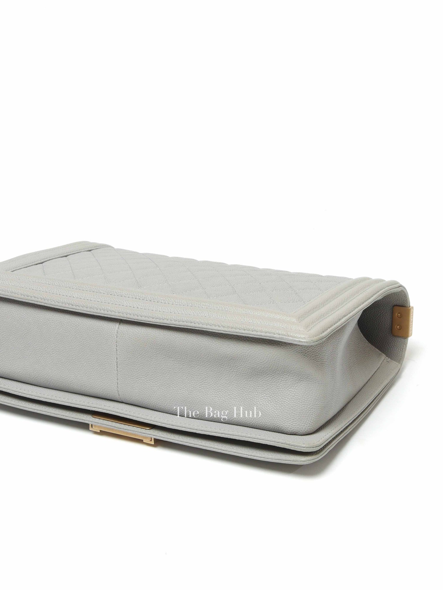 Chanel Grey Caviar New Medium Le Boy Bag GHW