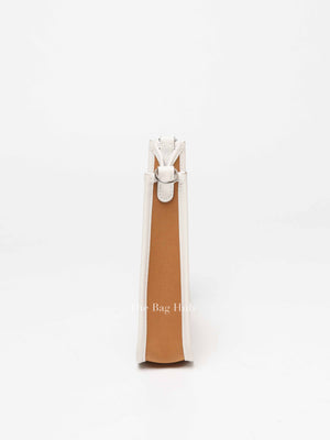 Hermes Dune/Etoupe/Gris Pale Canvas Neo Evelyne TPM Bag