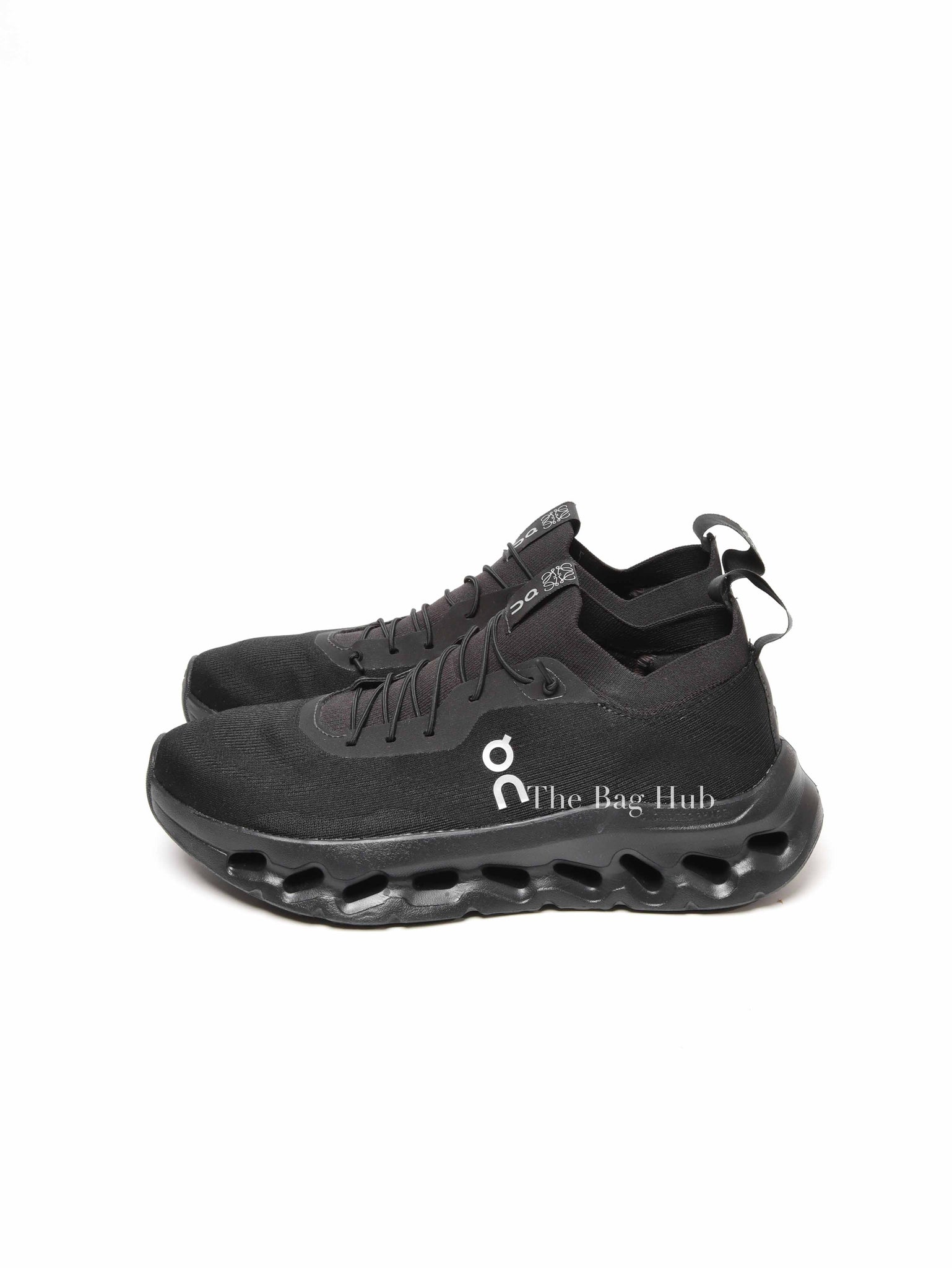 Loewe Black On Cloudtilt Stretch Recycled-Knit Sneakers Size 41