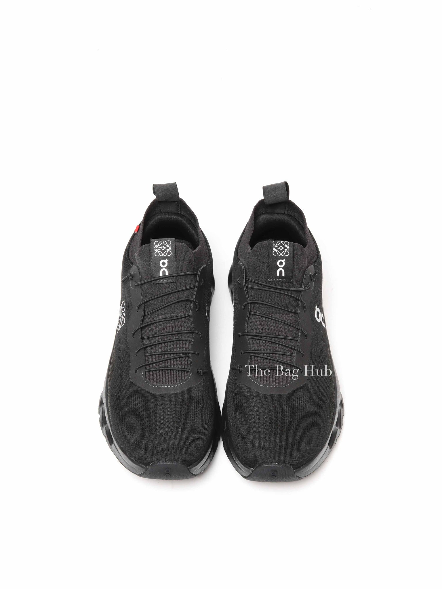 Loewe Black On Cloudtilt Stretch Recycled-Knit Sneakers Size 41