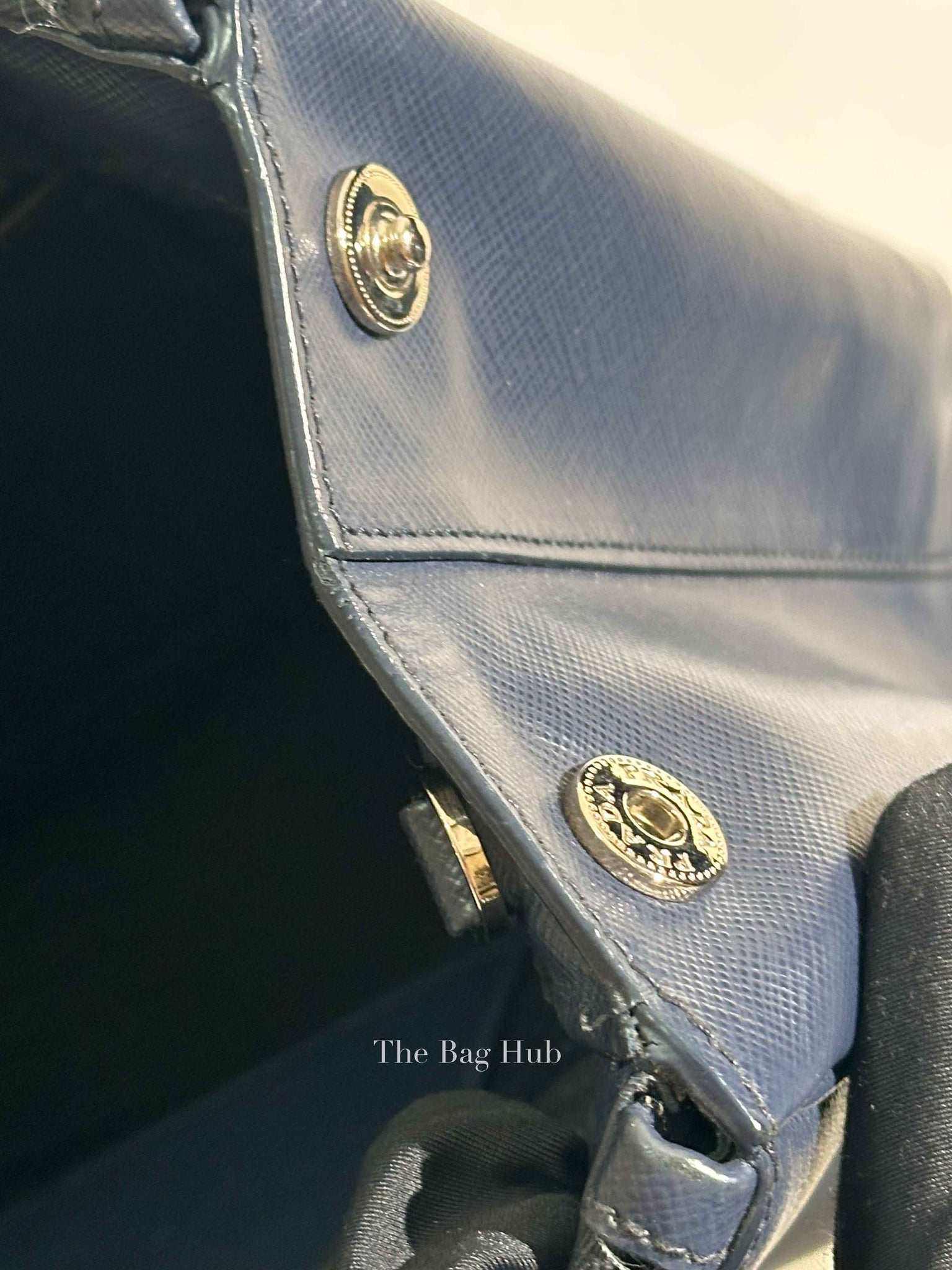 Prada Baltico Saffiano Lux Large Double Zip Tote Bag