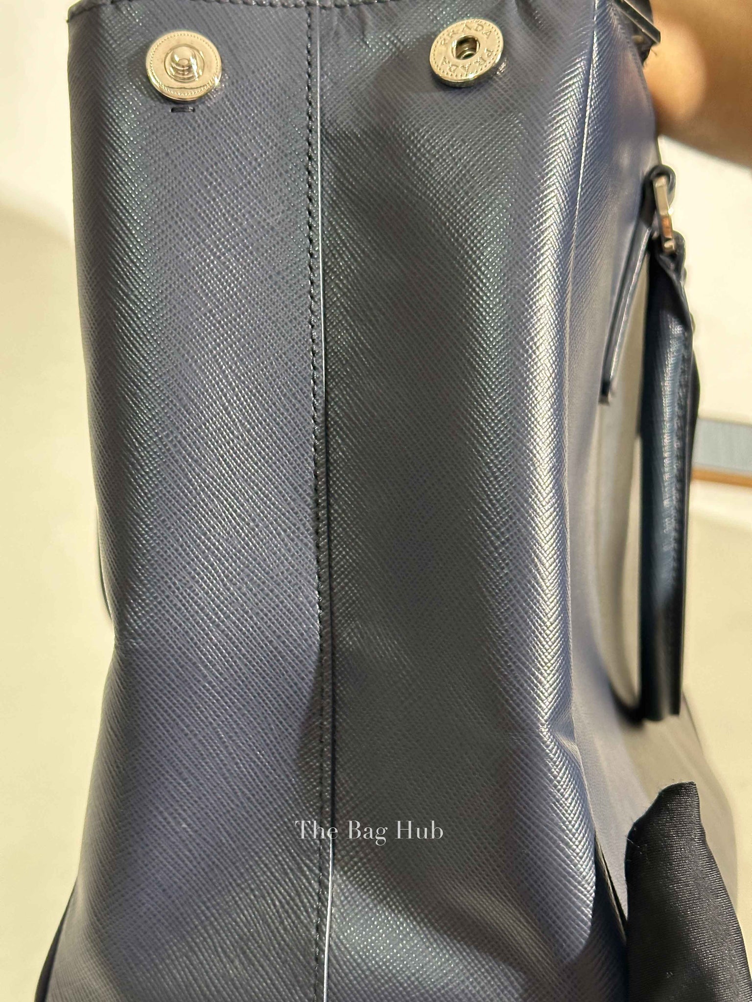 Prada Baltico Saffiano Lux Large Double Zip Tote Bag