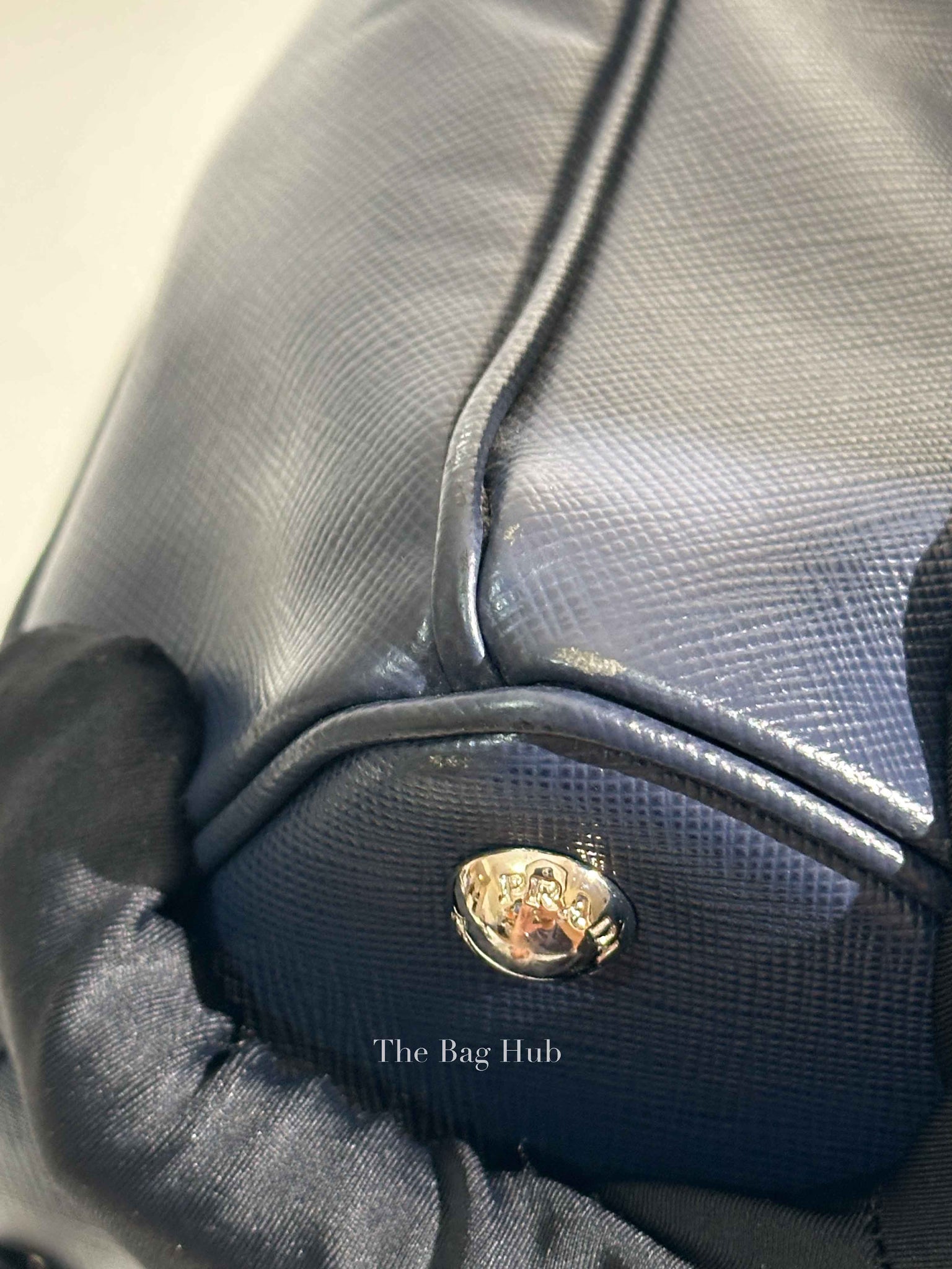 Prada Baltico Saffiano Lux Large Double Zip Tote Bag