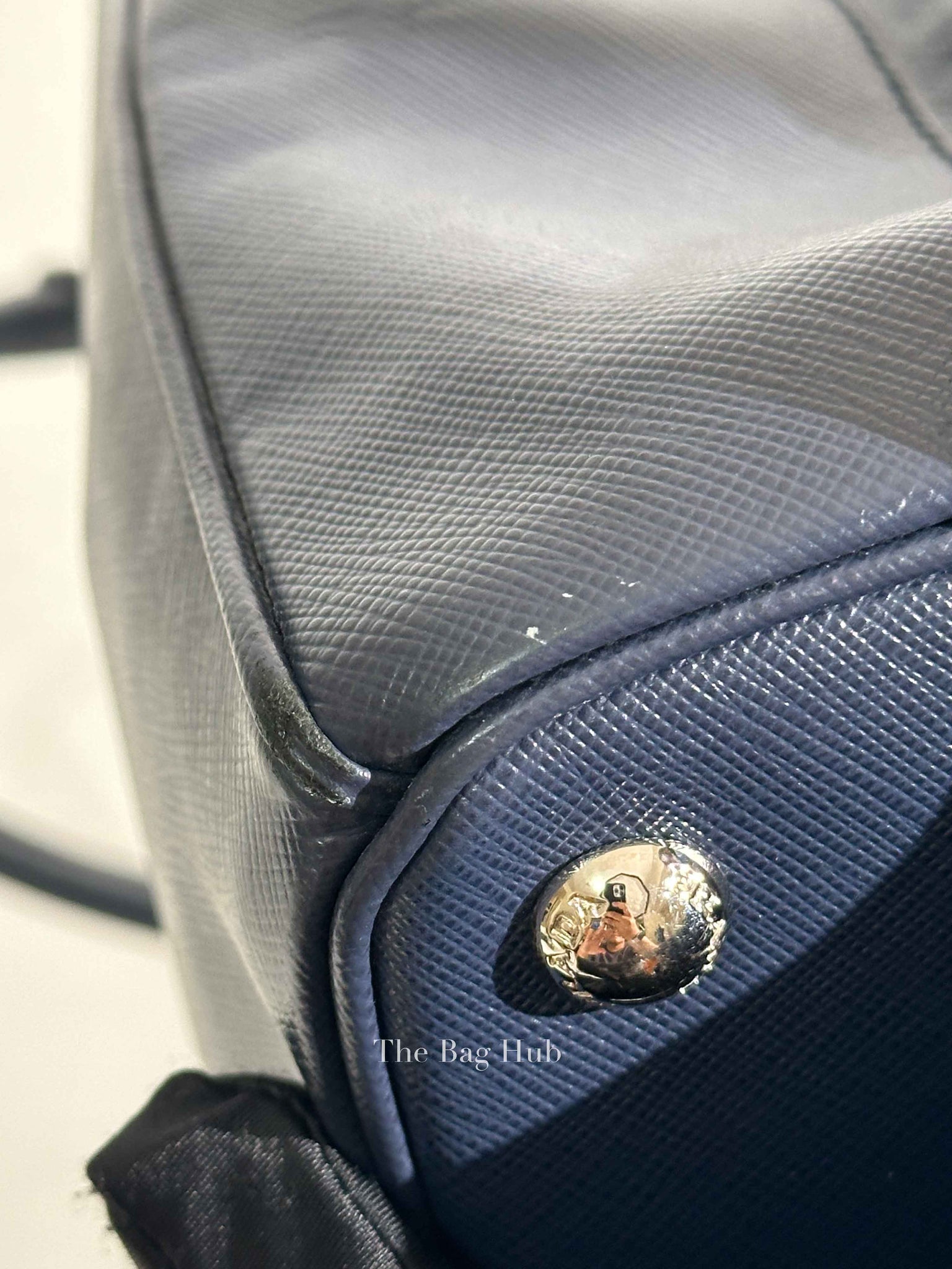 Prada Baltico Saffiano Lux Large Double Zip Tote Bag
