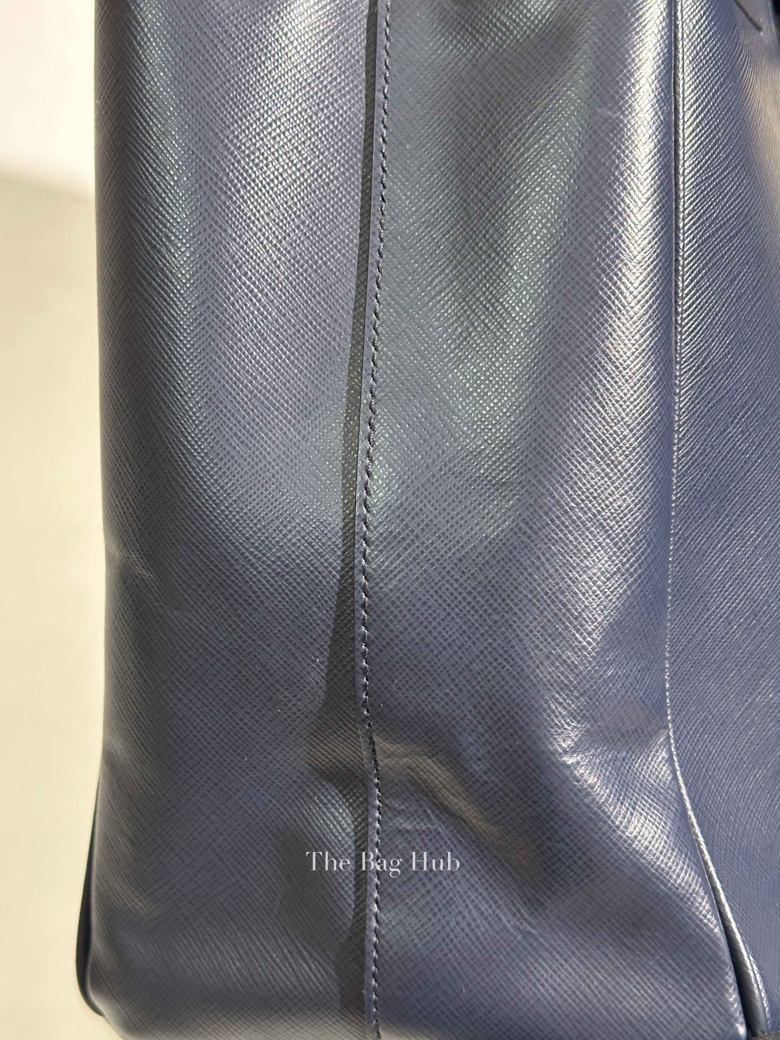 Prada Baltico Saffiano Lux Large Double Zip Tote Bag