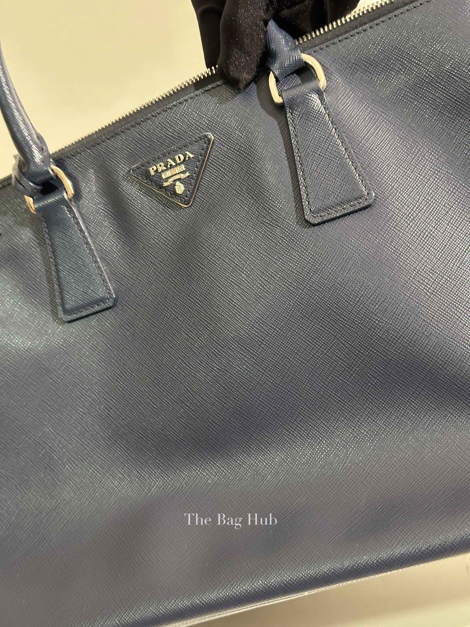 Prada Baltico Saffiano Lux Large Double Zip Tote Bag