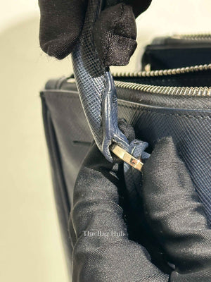 Prada Baltico Saffiano Lux Large Double Zip Tote Bag