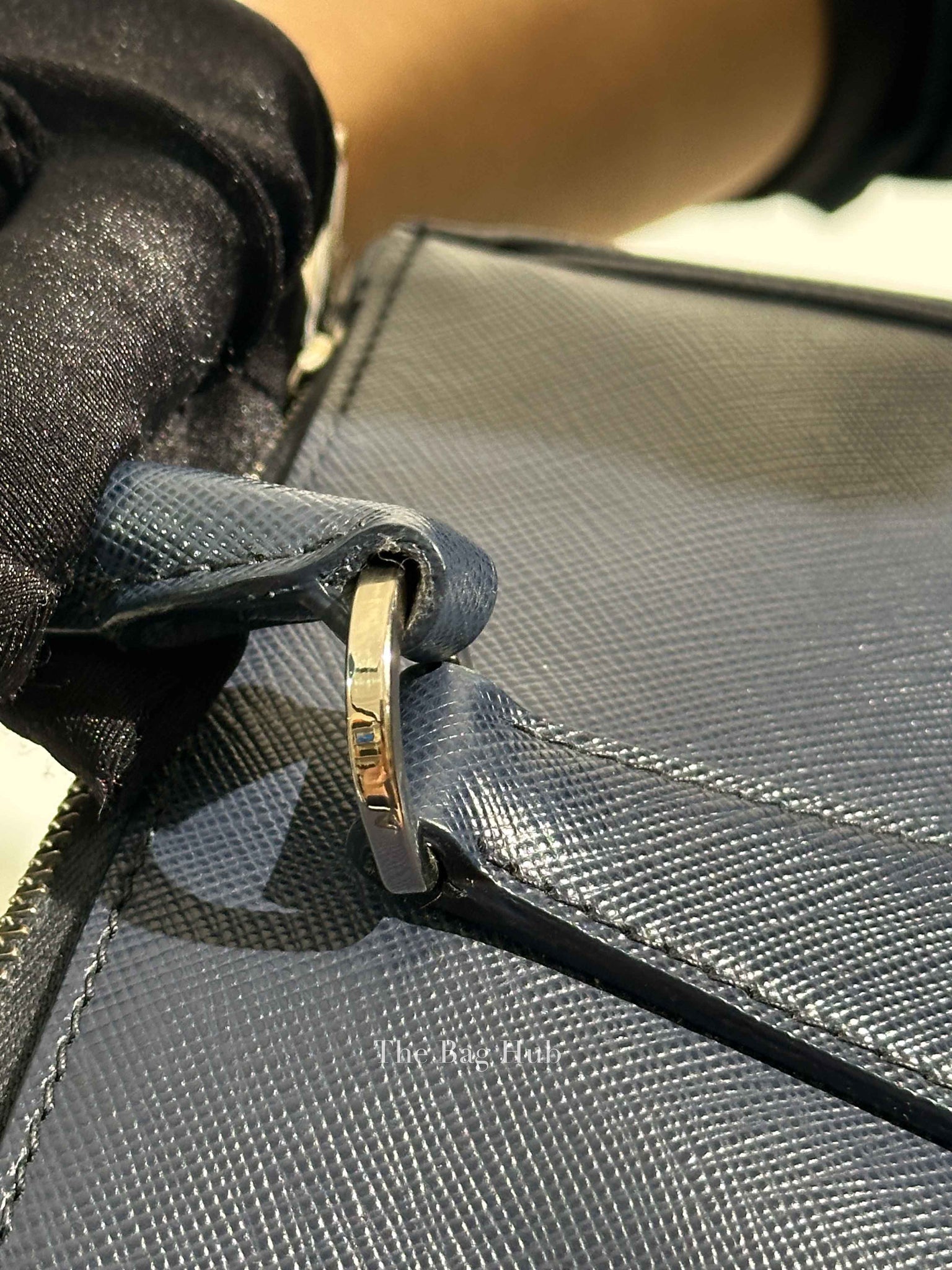 Prada Baltico Saffiano Lux Large Double Zip Tote Bag