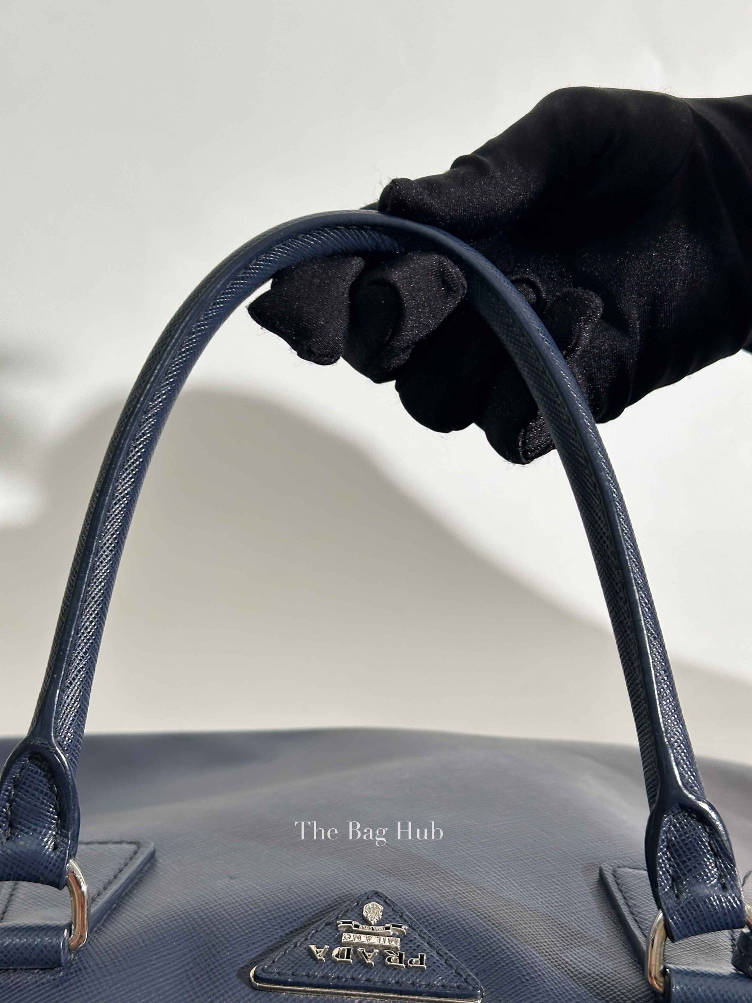 Prada Baltico Saffiano Lux Large Double Zip Tote Bag