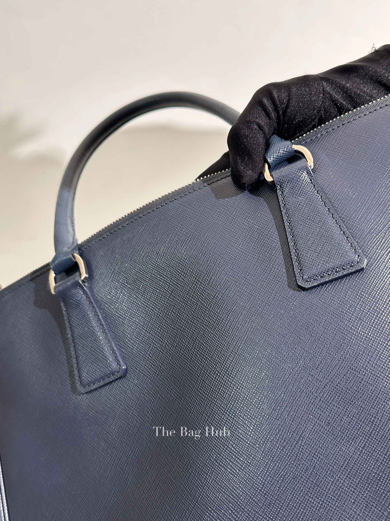 Prada Baltico Saffiano Lux Large Double Zip Tote Bag