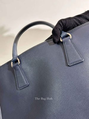 Prada Baltico Saffiano Lux Large Double Zip Tote Bag