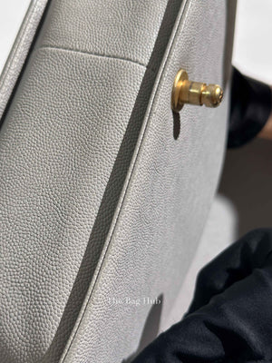 Chanel Grey Caviar New Medium Le Boy Bag GHW