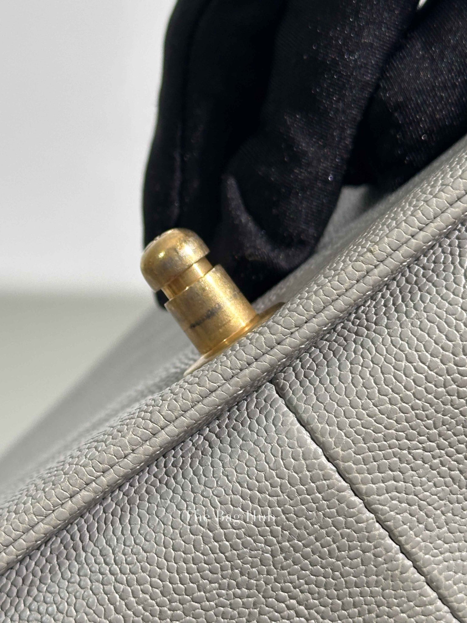 Chanel Grey Caviar New Medium Le Boy Bag GHW
