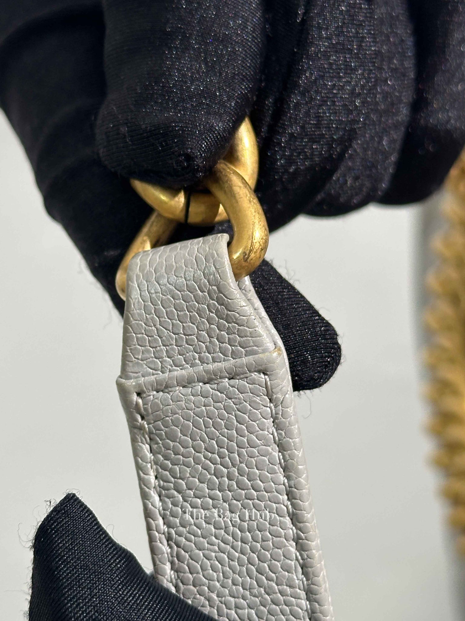 Chanel Grey Caviar New Medium Le Boy Bag GHW