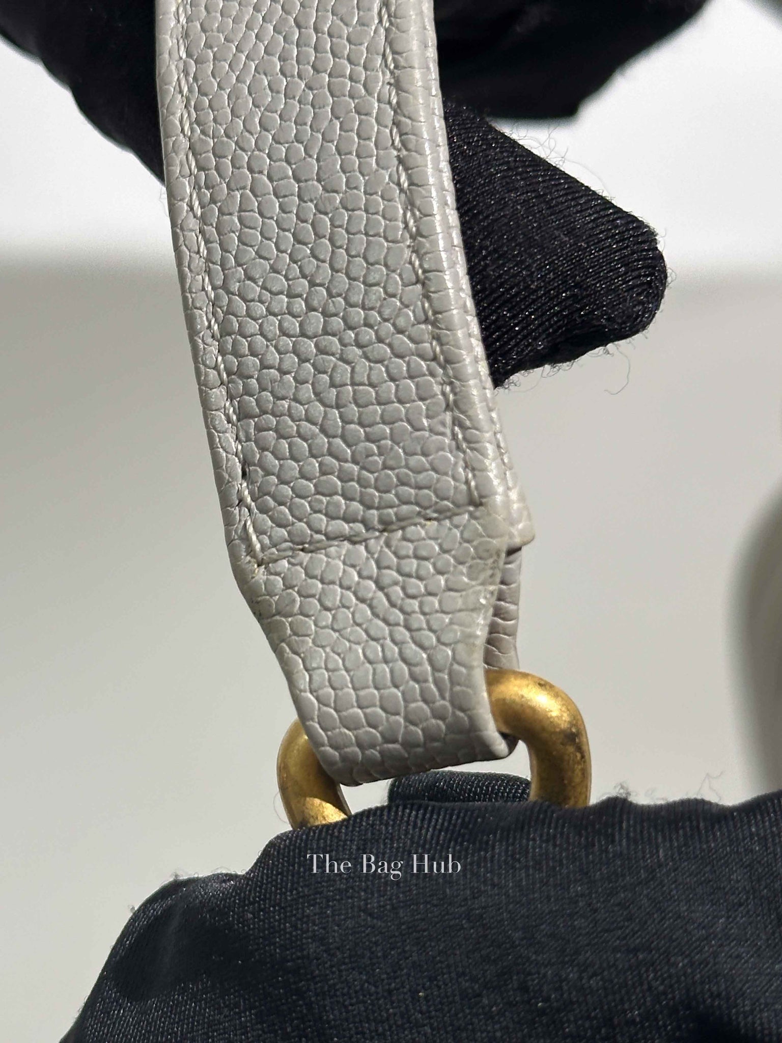 Chanel Grey Caviar New Medium Le Boy Bag GHW