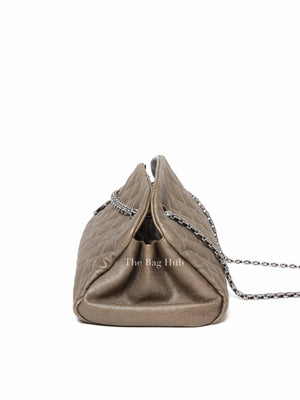 Chanel Olive Green Quilted Caviar Mademoiselle Bowler Bag