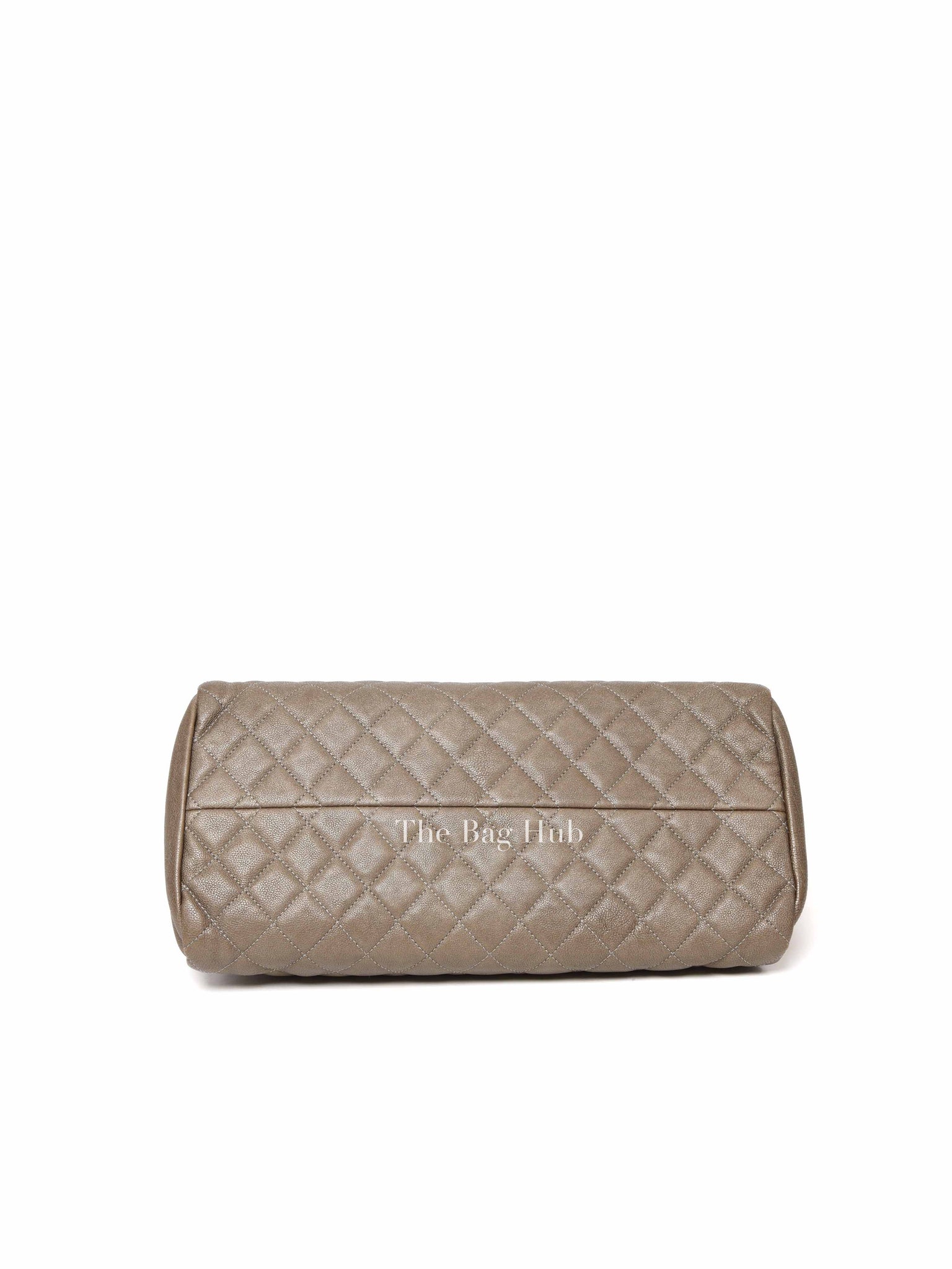 Chanel Olive Green Quilted Caviar Mademoiselle Bowler Bag
