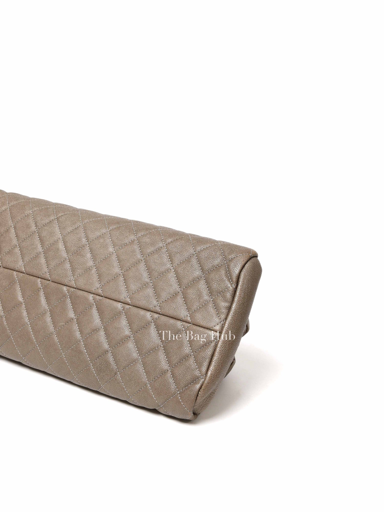 Chanel Olive Green Quilted Caviar Mademoiselle Bowler Bag