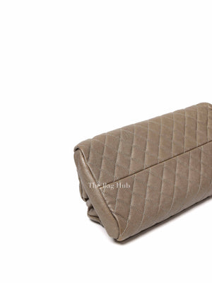 Chanel Olive Green Quilted Caviar Mademoiselle Bowler Bag