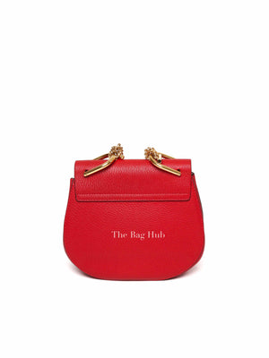 Chloe Red Leather Drew Small Bag