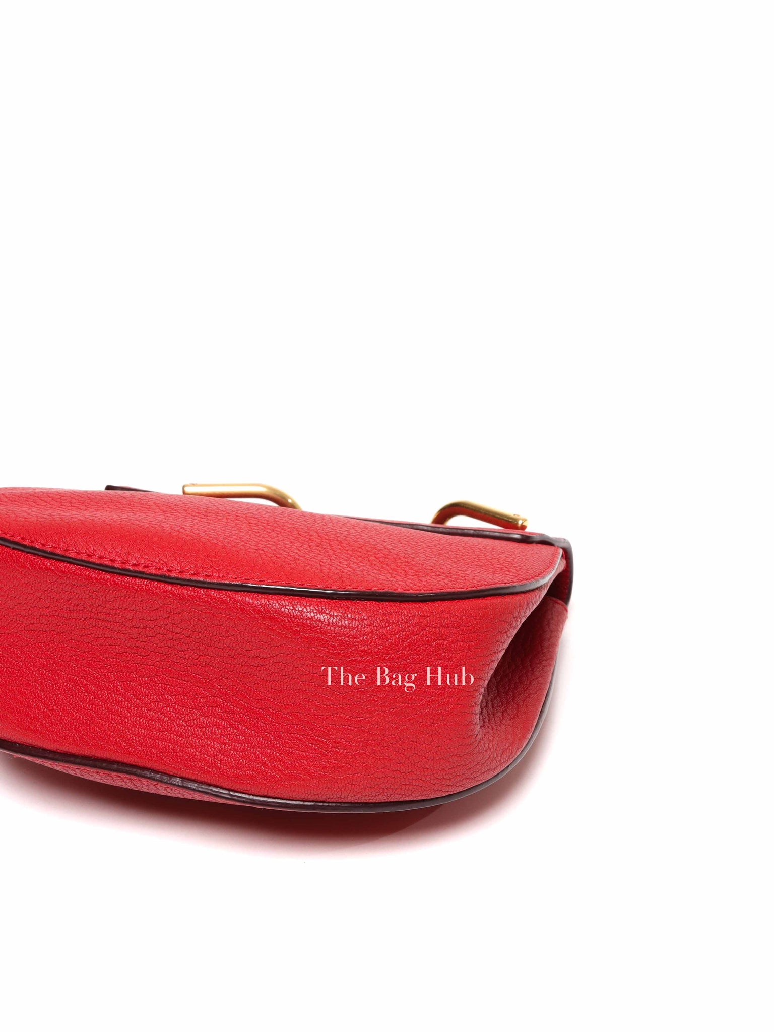 Chloe Red Leather Drew Small Bag
