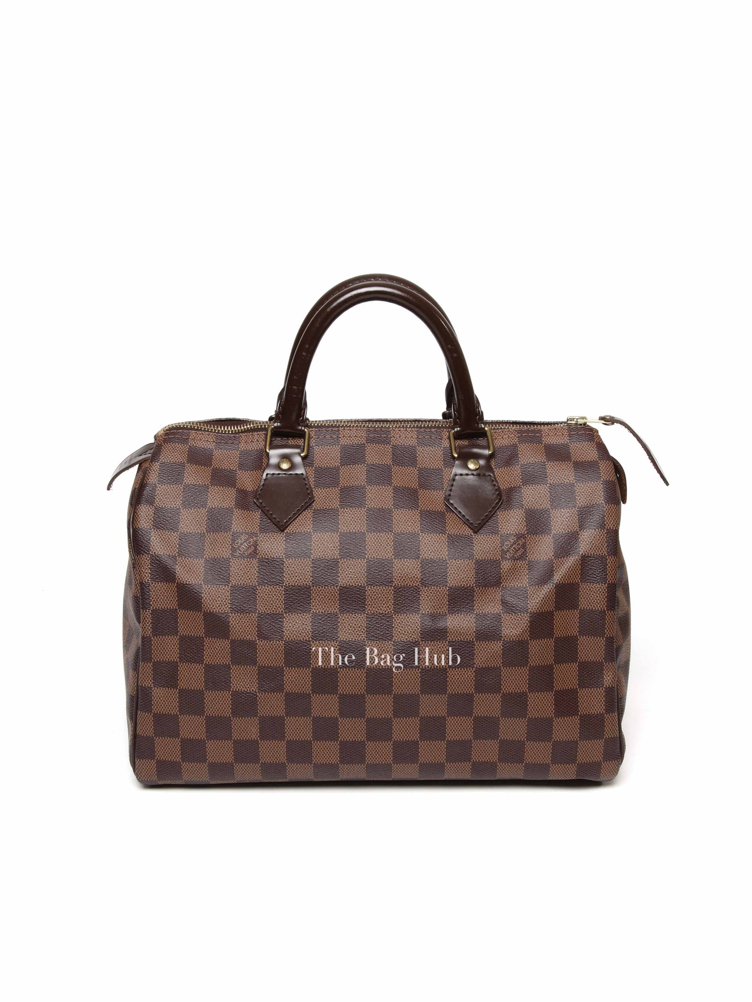 Louis Vuitton Brown Canvas Damier Ebene Speedy 30 Bag