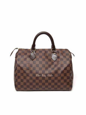 Louis Vuitton Brown Canvas Damier Ebene Speedy 30 Bag