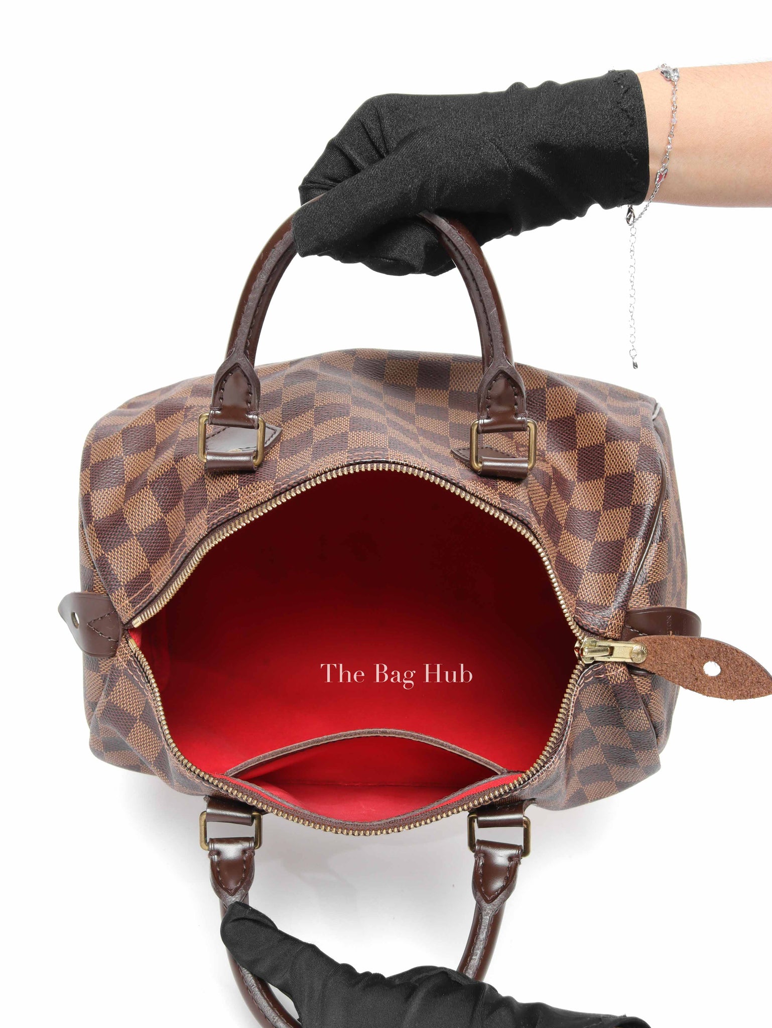 Louis Vuitton Brown Canvas Damier Ebene Speedy 30 Bag