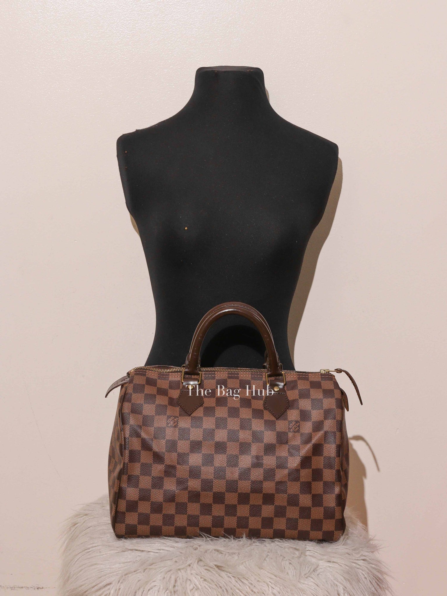 Louis Vuitton Brown Canvas Damier Ebene Speedy 30 Bag