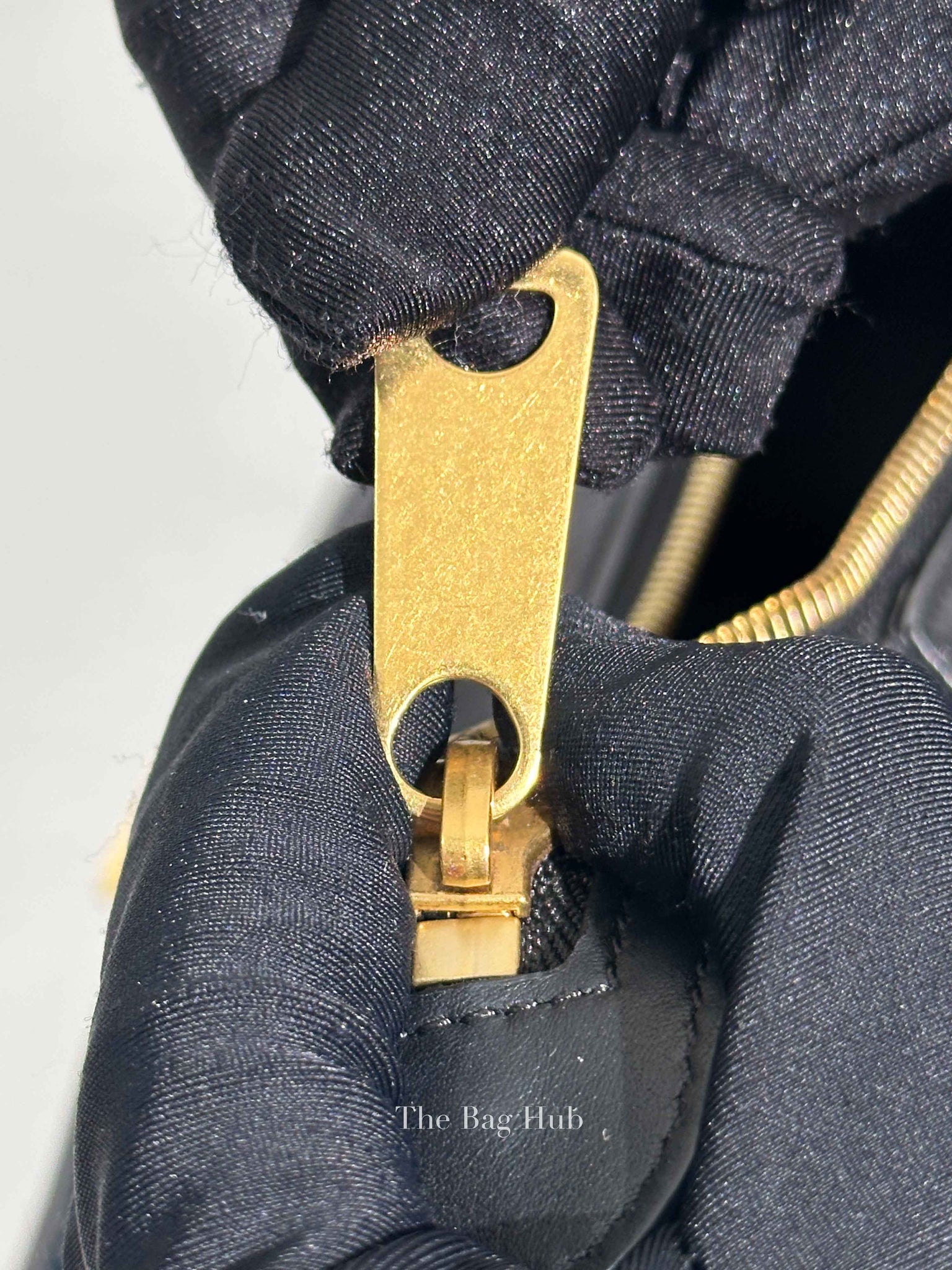 Celine Black Blue Leather Trapeze Medium Bag